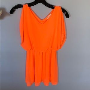 GB Girls neon flounce dress